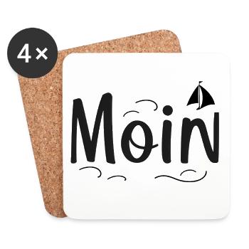 Hello - Coasters (set of 4) - white - Front