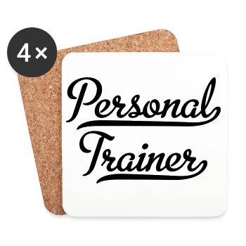 Personal Trainer - Untersetzer (4er-Set) - Weiß - Vorne