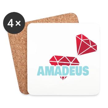 Amadeus - Untersetzer (4er-Set) - Weiß - Vorne