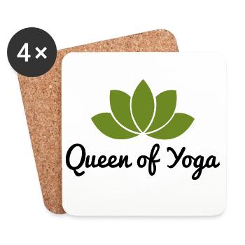 yoga - Untersetzer (4er-Set) - Weiß - Vorne