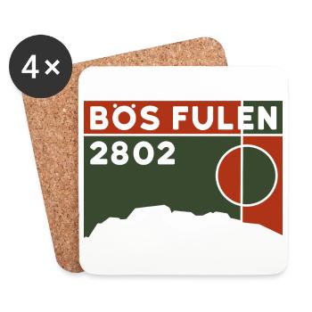 Bös Fulen Ski de Randonnée Randonnée Arête Nord-Est Souvenir - Dessous de verre (lot de 4) - blanc - Devant