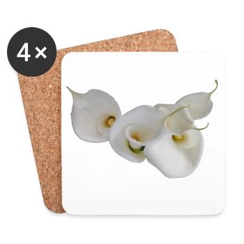 WHITE CALLAS - Coasters (set of 4) - white - Front