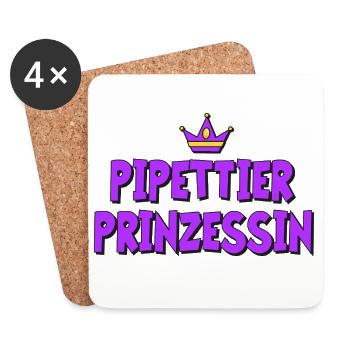 Pipetting Princess - Coasters (set of 4) - white - Front