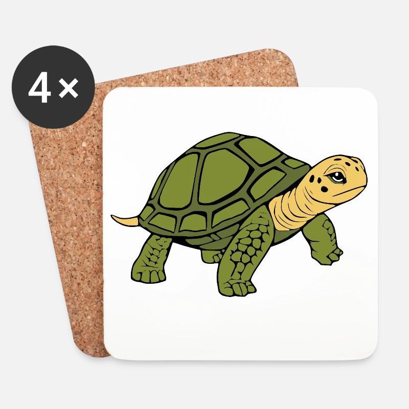 Schildkröten Schildkröten - Untersetzer (4er-Set) - Weiß
