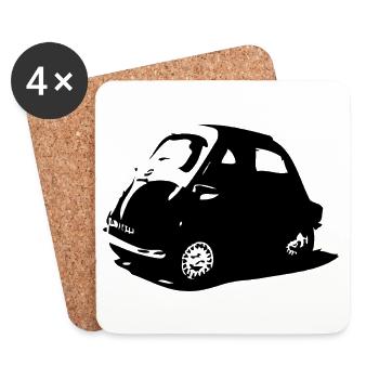 Isetta - Untersetzer (4er-Set) - Weiß - Vorne