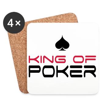 poker - Coasters (set of 4) - white - Front