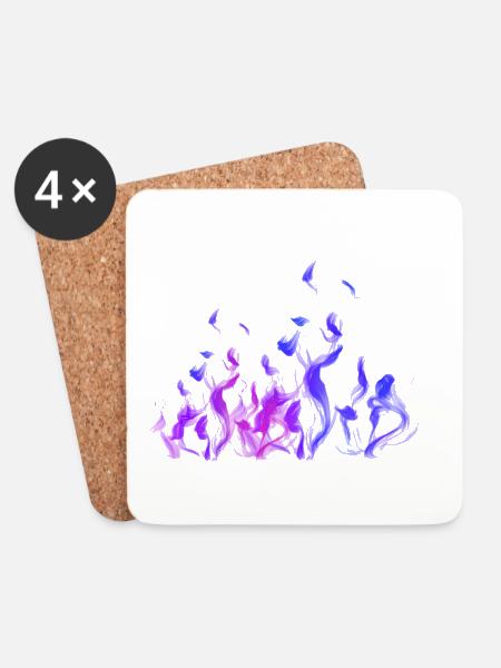 AS AT SUNSET - Coasters (set of 4) - white
