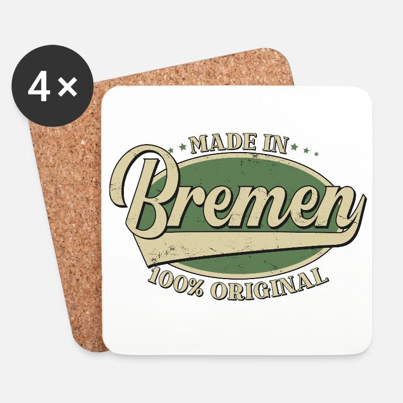Bremen Bremer Original - Untersetzer (4er-Set) - Weiß