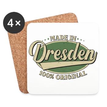 Dresden Dresdener Original - Untersetzer (4er-Set) - Weiß - Vorne