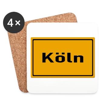 Köln - Untersetzer (4er-Set) - Weiß - Vorne