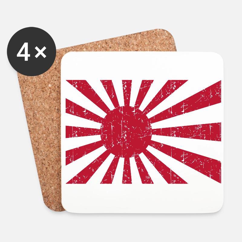 Japan - Untersetzer (4er-Set) - Weiß