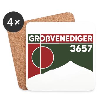 Großvenediger Finisher Mountain Tour High Tour Souvenir - Coasters (set of 4) - white - Front