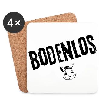 Bodenlos-Mode | Jugendwort - Untersetzer (4er-Set) - Weiß - Vorne