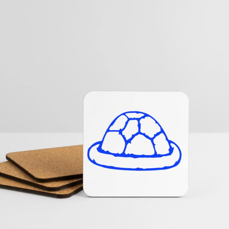 Turtle shell without turtle cute shell Coasters (set of 4)