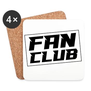 Fan Club - Dessous de verre (lot de 4) - blanc - Devant
