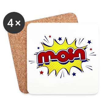Hello - Coasters (set of 4) - white - Front