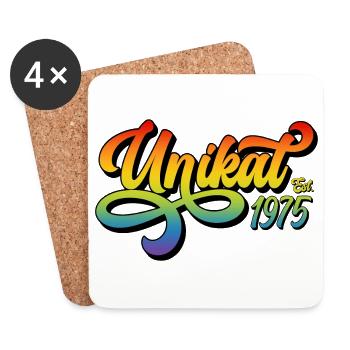 Unikat Est. 1975 - Untersetzer (4er-Set) - Weiß - Vorne