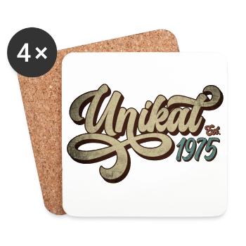 Unikat Est. 1975 - Untersetzer (4er-Set) - Weiß - Vorne