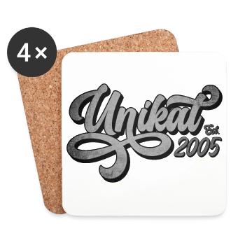 Unikat Est. 2005 - Geschenk 21. Geburtstag - Untersetzer (4er-Set) - Weiß - Vorne