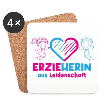 Kindergarten Kindergarten Profession Kindergarten Teacher - Coasters (set of 4) - white - Front