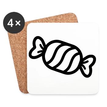 candy - Coasters (set of 4) - white - Front