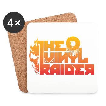 VinylRaider Merch - Coasters (set of 4) - white - Front