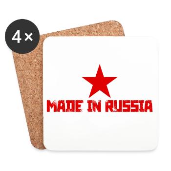 Made In Russia - Coasters (set of 4) - white - Front