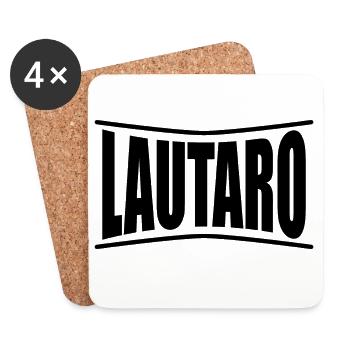 Lautaro t-shirt gift idea t-shirt - Coasters (set of 4) - white - Front