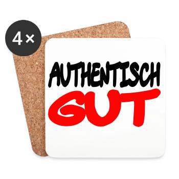authentisch_gut - Untersetzer (4er-Set) - Weiß - Vorne