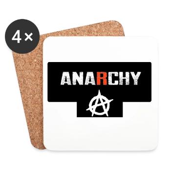 Anarchy - Coasters (set of 4) - white - Front