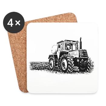 MB trac 1500 | Tractor - Coasters (set of 4) - white - Front