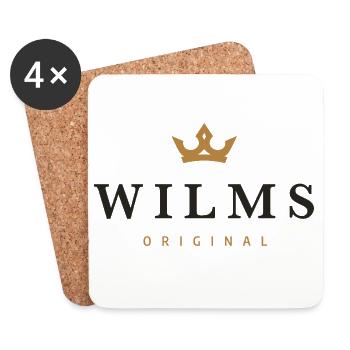 Logo original de la famille Wilms - Dessous de verre (lot de 4) - blanc - Devant