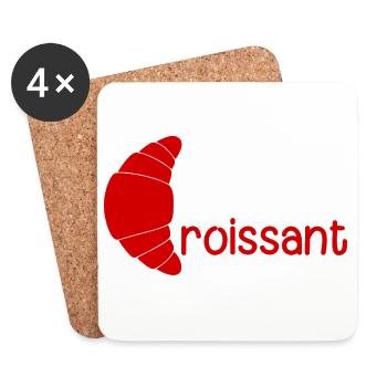 Croissant - Coasters (set of 4) - white - Front