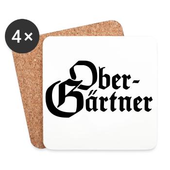 Obergärtner Frkt - Untersetzer (4er-Set) - Weiß - Vorne