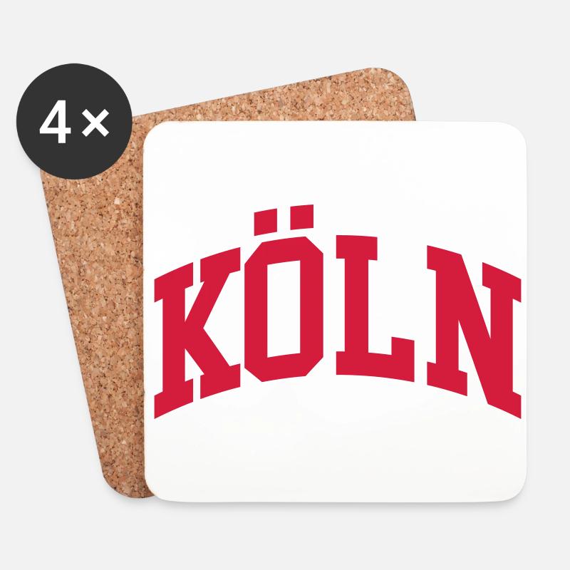 Köln - Untersetzer (4er-Set) - Weiß