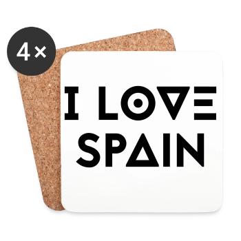 I LOVE SPAIN - Coasters (set of 4) - white - Front