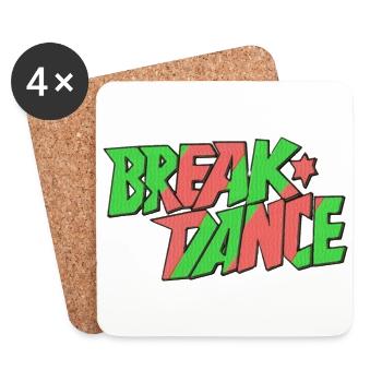 BreakDancer - Coasters (set of 4) - white - Front