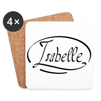 Isabelle - Coasters (set of 4) - white - Front