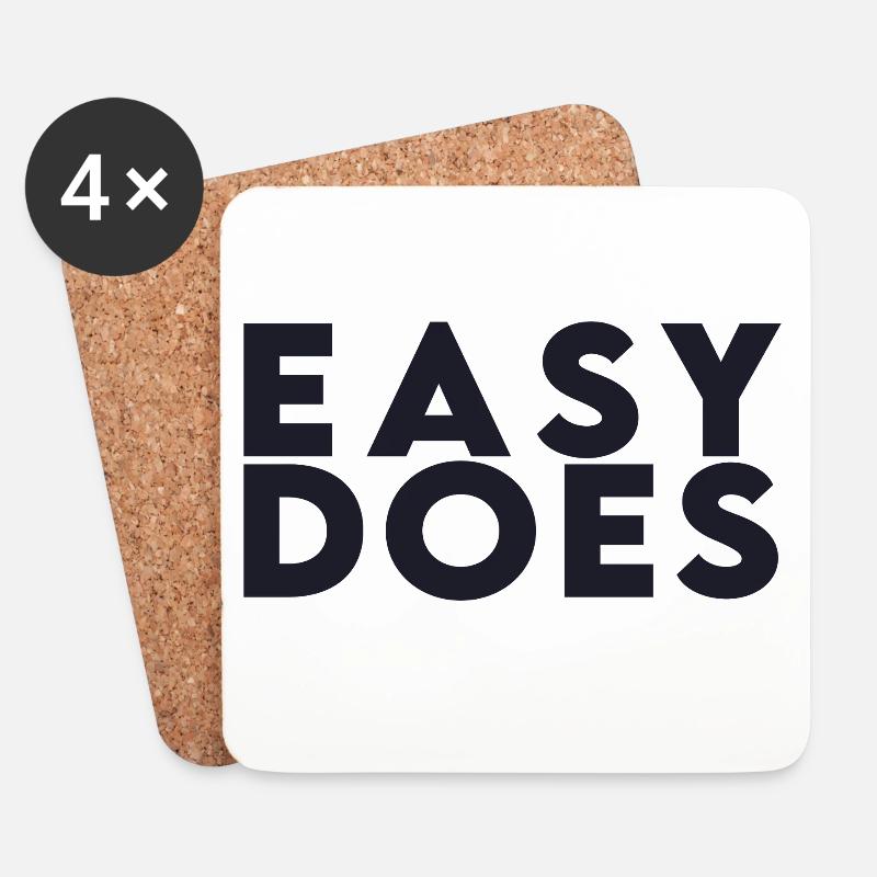 Easy Does - Untersetzer (4er-Set) - Weiß