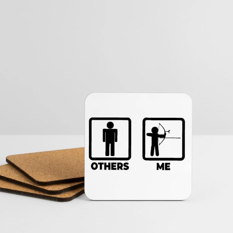 Funny archer Coasters (set of 4)