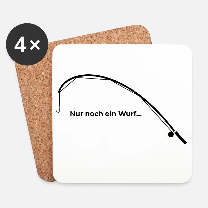 Nur noch ein Wurf - Untersetzer (4er-Set) - Weiß