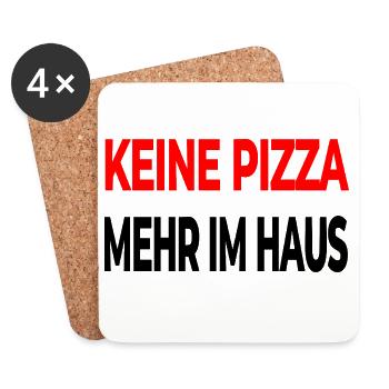 Pizza - Untersetzer (4er-Set) - Weiß - Vorne