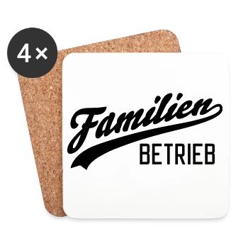 Familienbetrieb - Untersetzer (4er-Set) - Weiß - Vorne