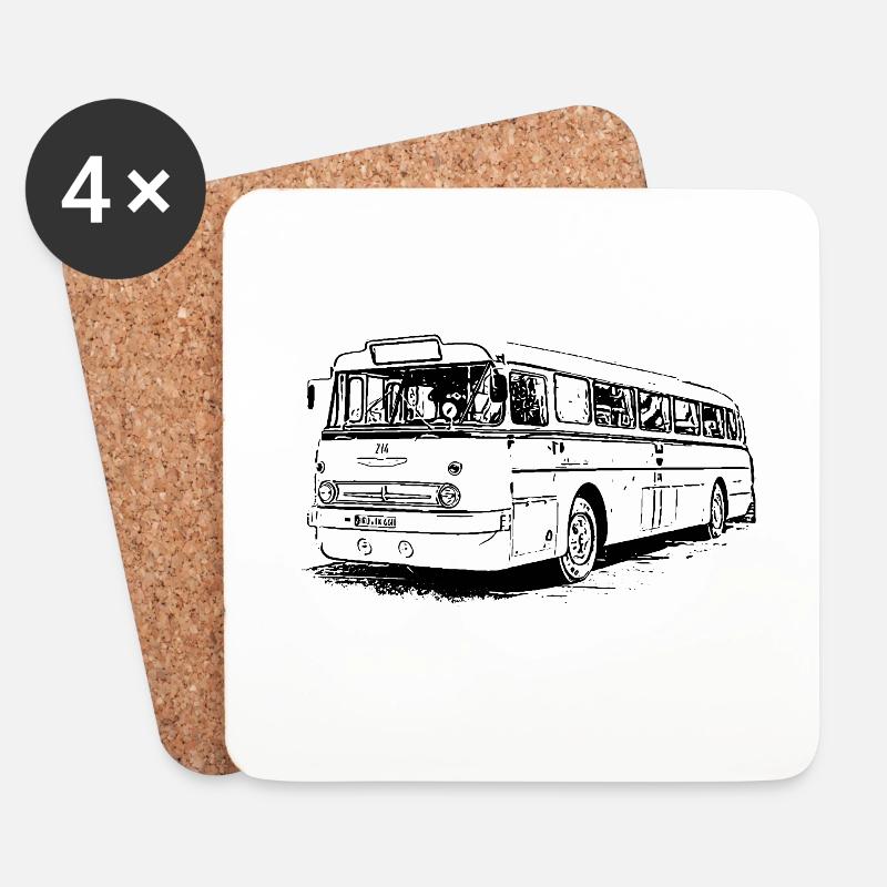 Ikarus 66 - Untersetzer (4er-Set) - Weiß