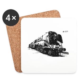 18201 Lok Dampflok 18 201er - Untersetzer (4er-Set) - Weiß - Vorne