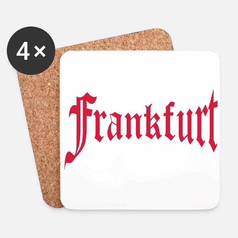 Frankfurt - Untersetzer (4er-Set) - Weiß