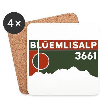 Blüemlisalphorn Blüemlisalp Wanderung Besteigung - Untersetzer (4er-Set) - Weiß - Vorne