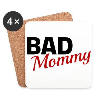 bad mommy - Untersetzer (4er-Set) - Weiß - Vorne
