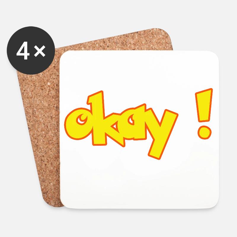 OKAY - Untersetzer (4er-Set) - Weiß