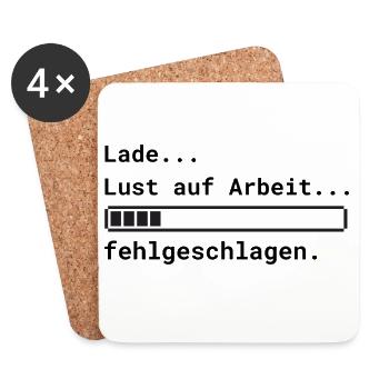 Lade Arbeit - Untersetzer (4er-Set) - Weiß - Vorne
